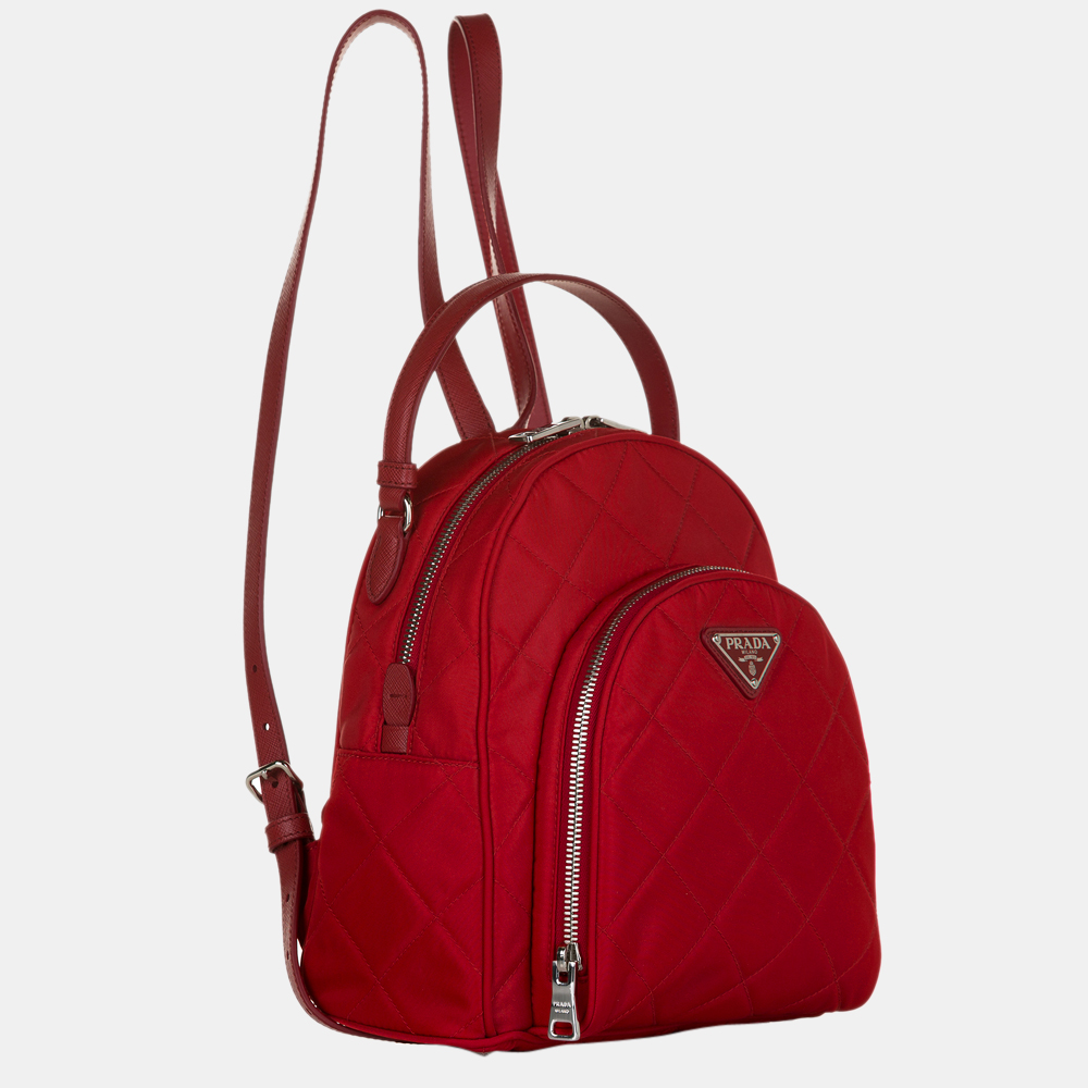 

Prada Red Tessuto Impuntu Backpack