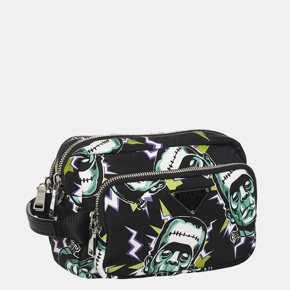 

Prada Multicolor Frankenstein Harness Belt Bag Printed Tessuto