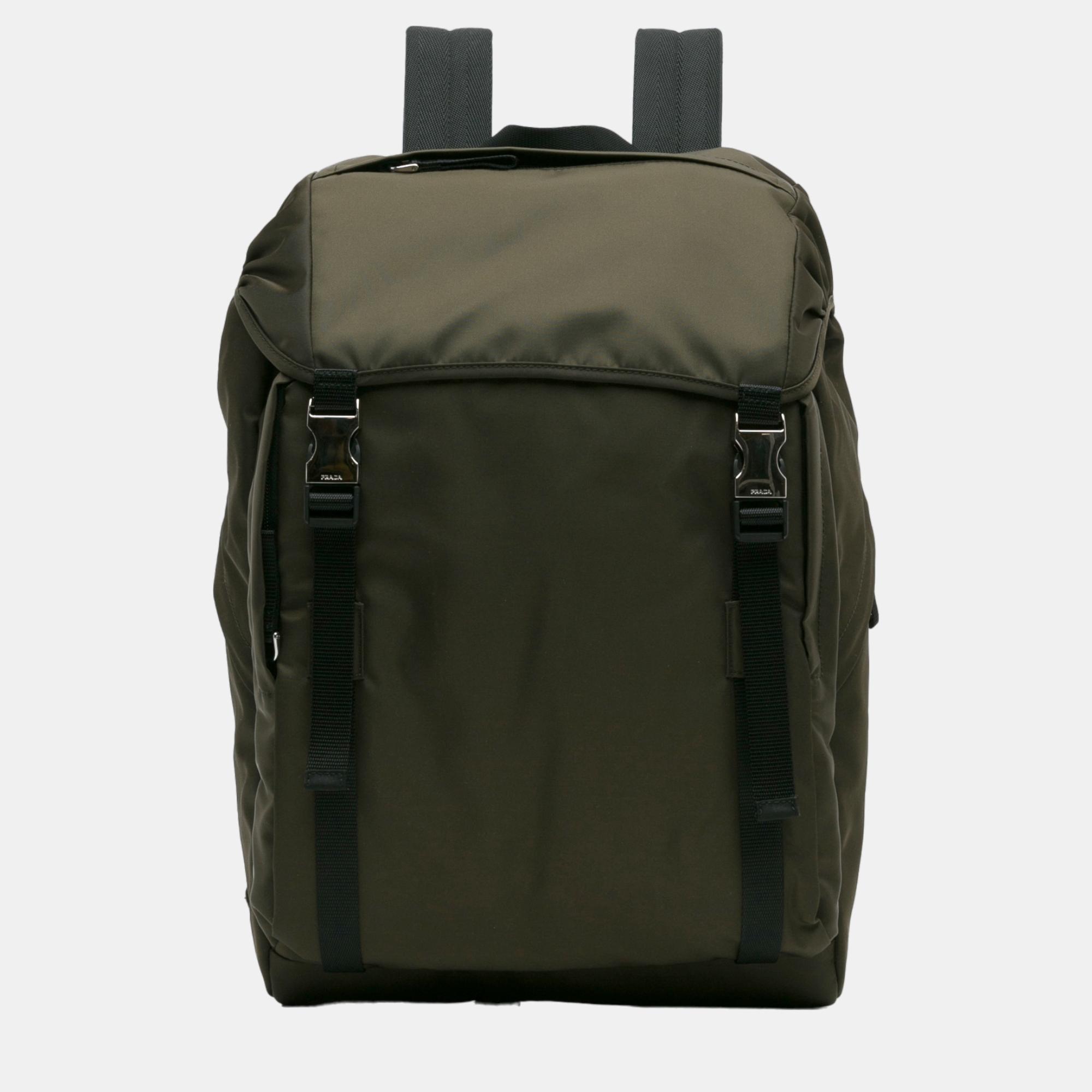 

Prada Green Tessuto Re-Nylon Montagna Backpack