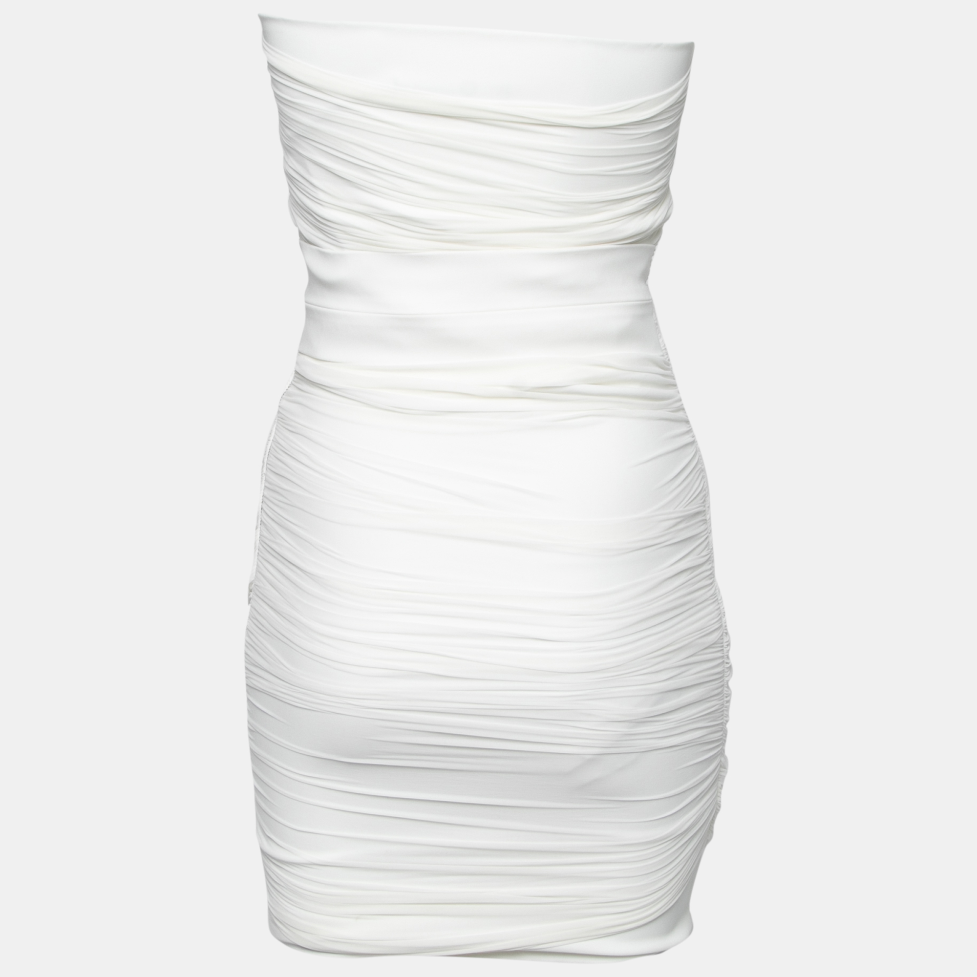 

Preen by Thornton Bregazzi Collection Off White Ruched Strapless Dream Dress