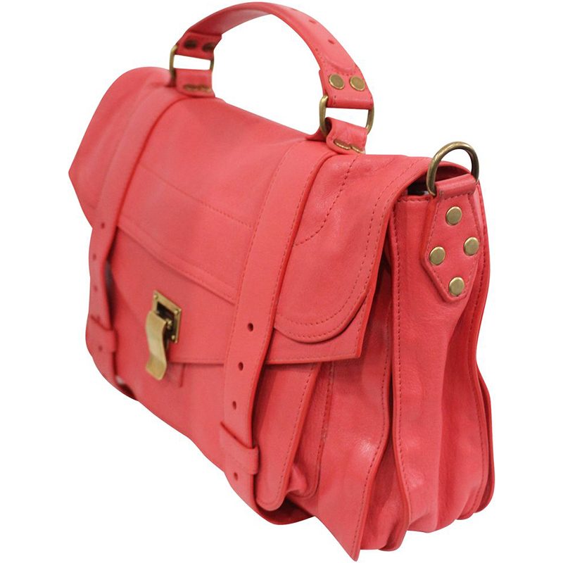 

Proenza Schouler Red Leather PS1 Satchel Bag