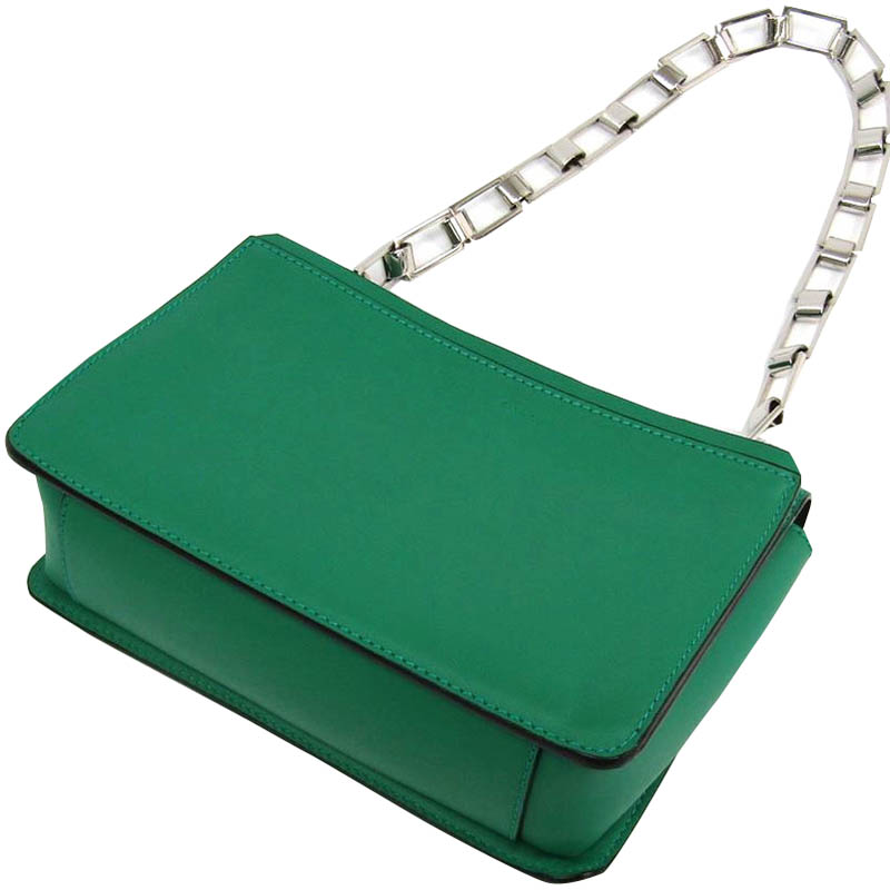 

Proenza Schouler Green Leather Hava Chain Shoulder Bag