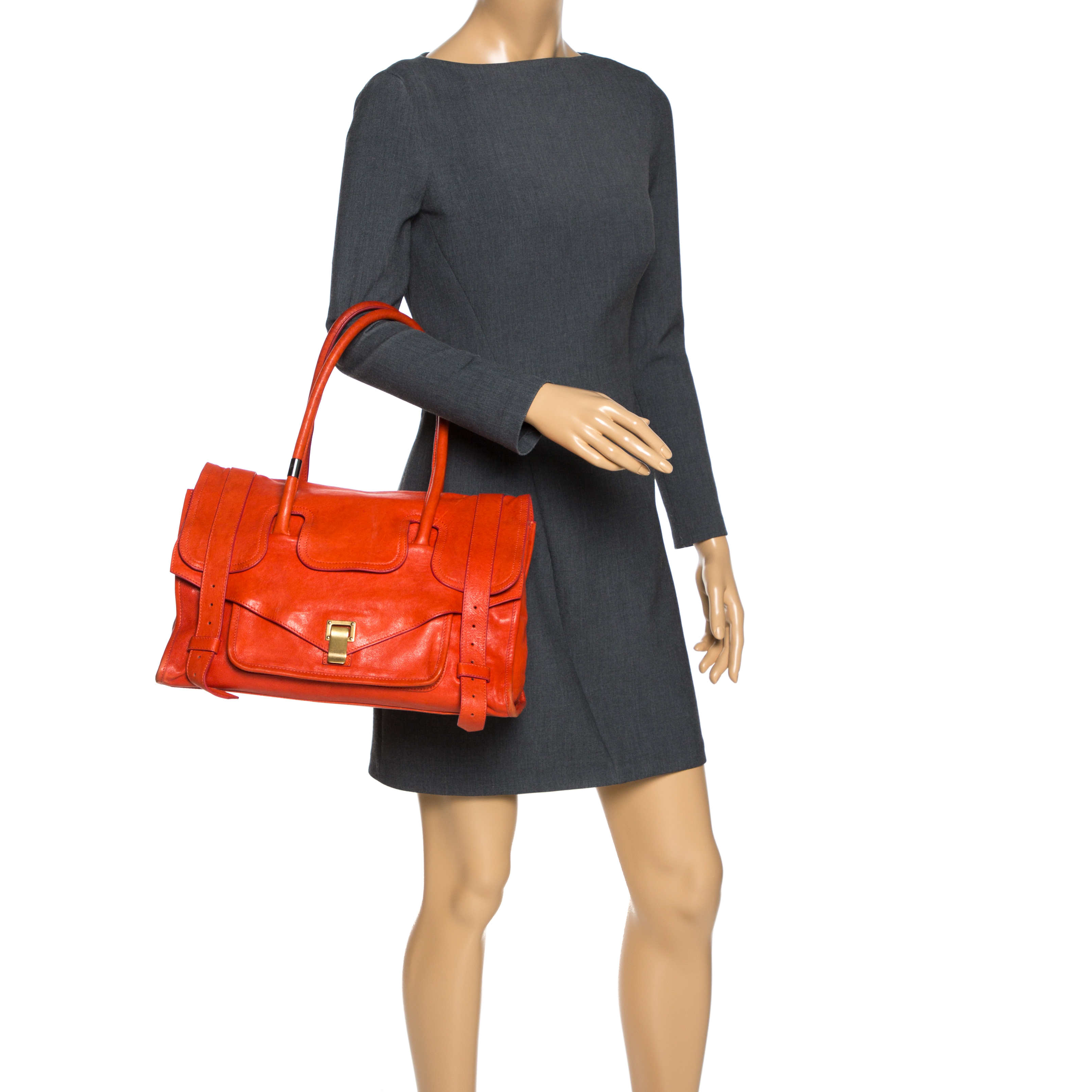 

Proenza Schouler Orange Leather PS1 Tote