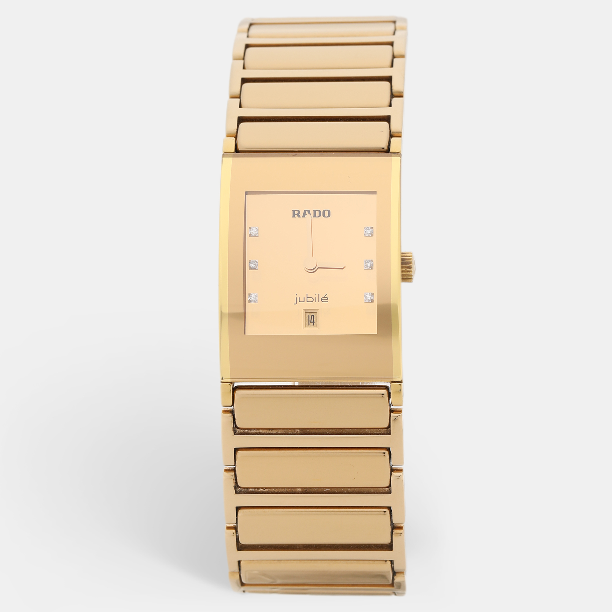 

Rado Champnge Gold Plated Stainless Steel Integral R20791732 Women's Wristwatch