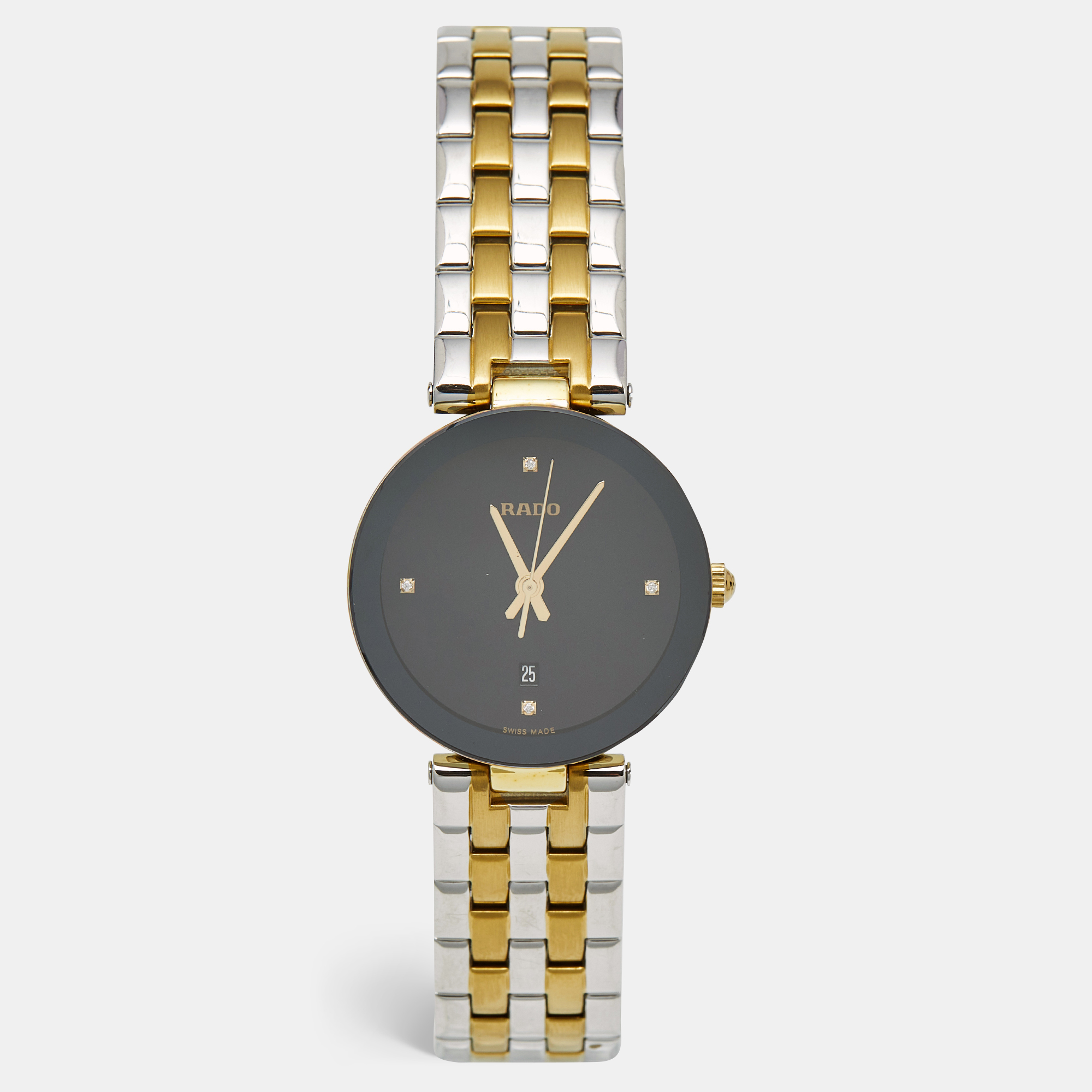 

Rado Black Two-Tone Stainless Steel Diamond Florence R48871713 Women's Wristwatch