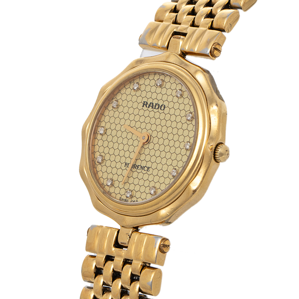 

Rado Vintage Champagne Gold Tone Stainless Steel Florence