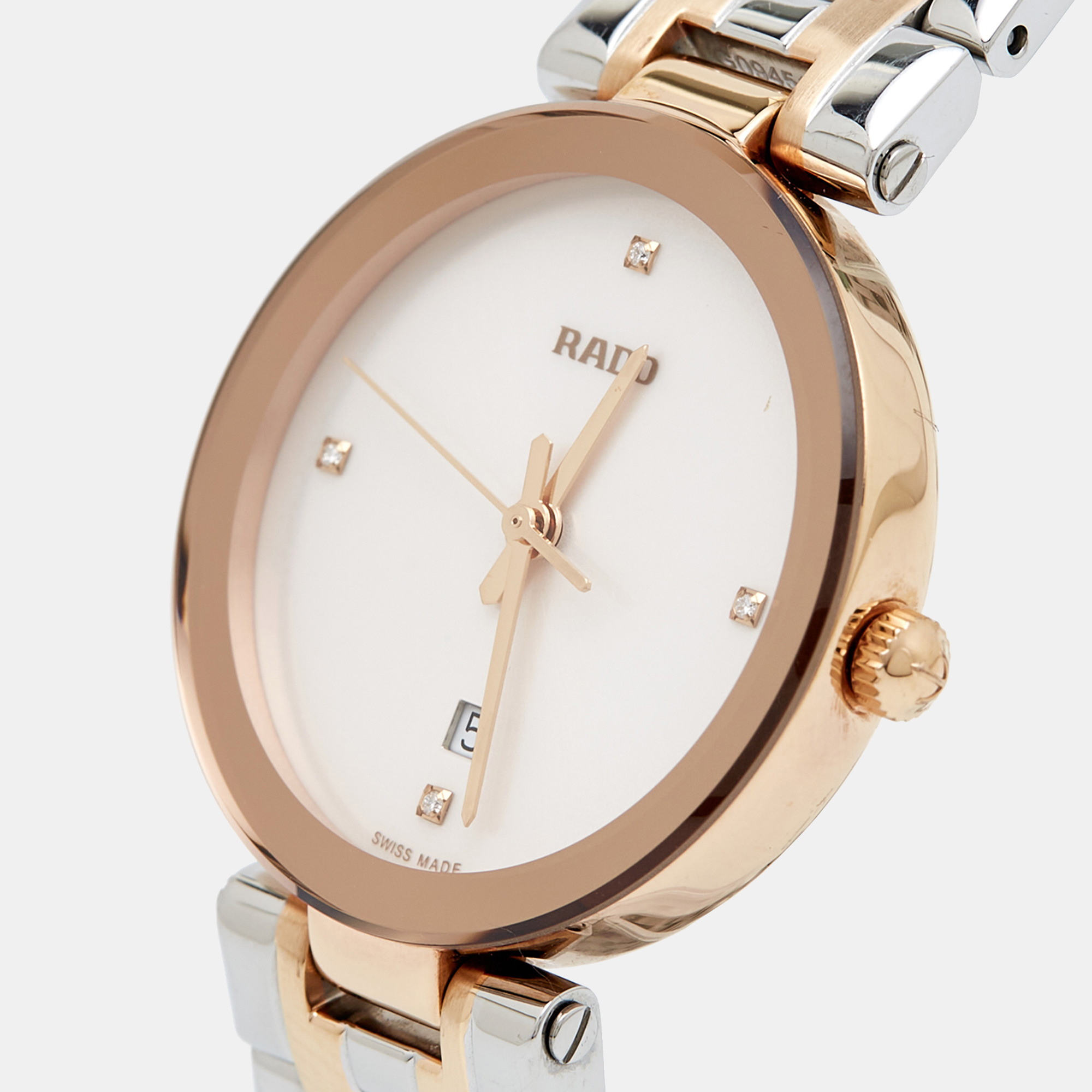 

Rado Opaline White Two-Tone Stainless Steel Diamond Florence, Silver