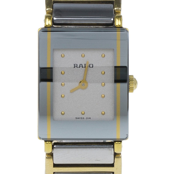 Pre Owned Rado White Stainless Steel Integral Women's Wristwatch 20MM