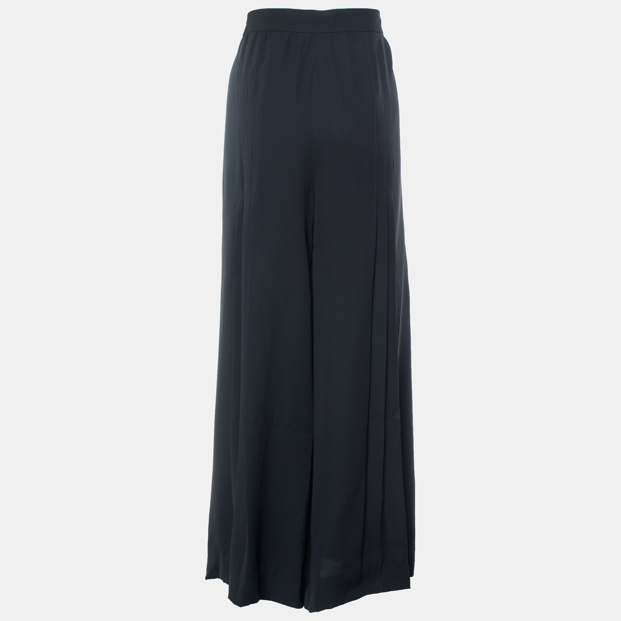 

Ralph Lauren Collection Black Silk Pleated Palazzo Pants