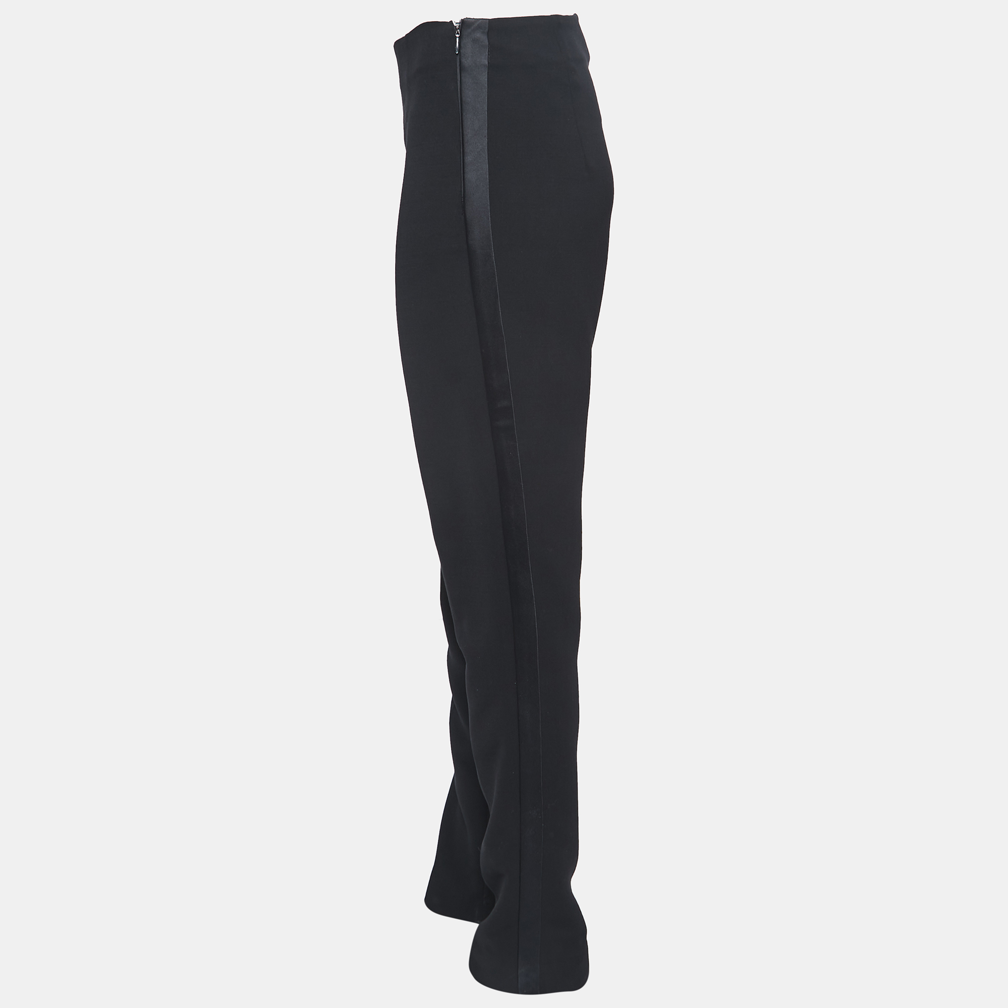 

Ralph Lauren Collection Black Wool Side Stripe Detail Trousers