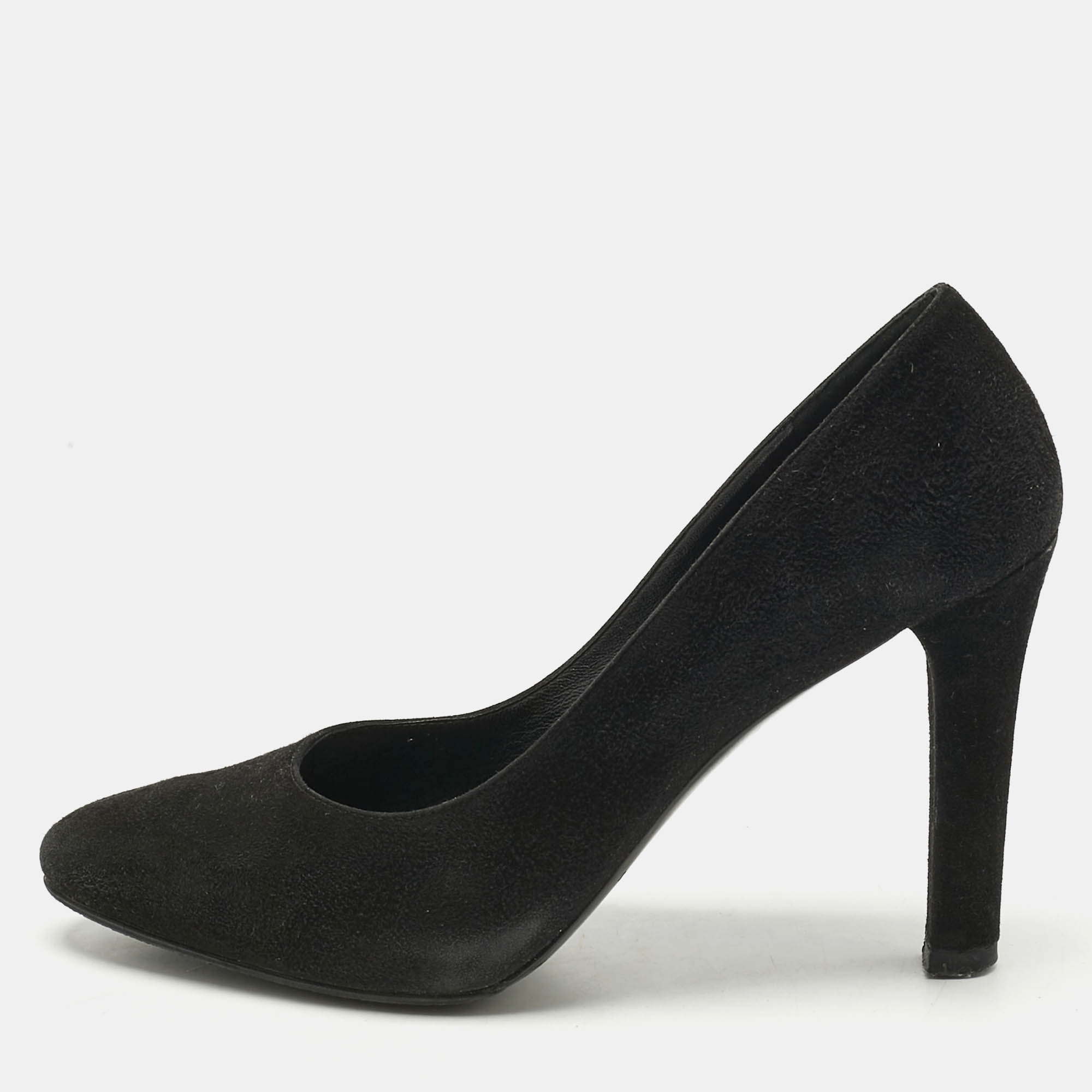 

Ralph Lauren Collection Black Suede And Leather Pumps Size 38