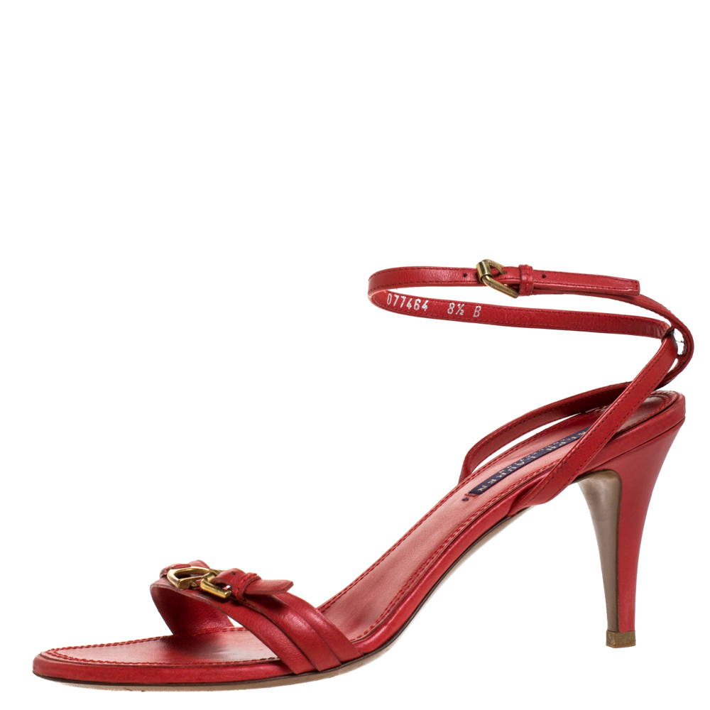 ralph lauren red sandals