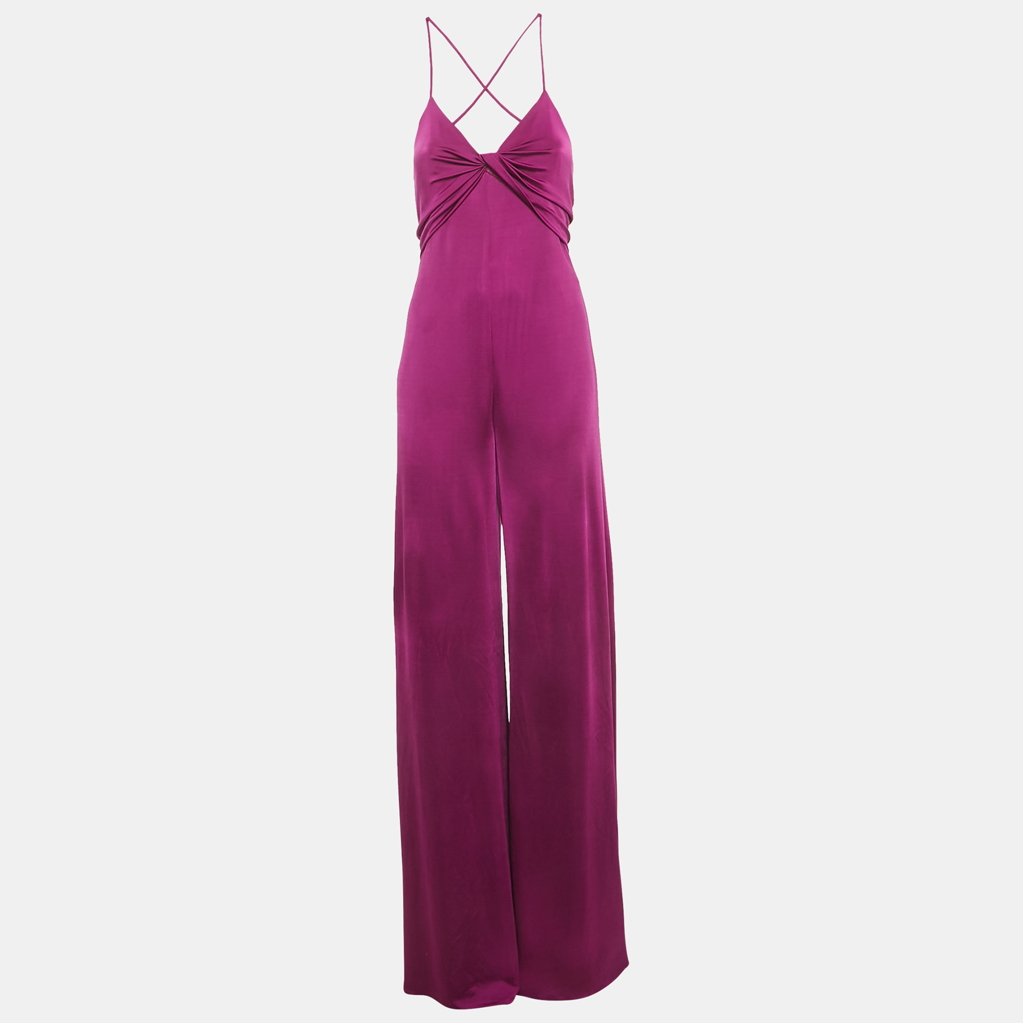 

Ralph Lauren Violet Jersey Strappy Jumpsuit M, Purple