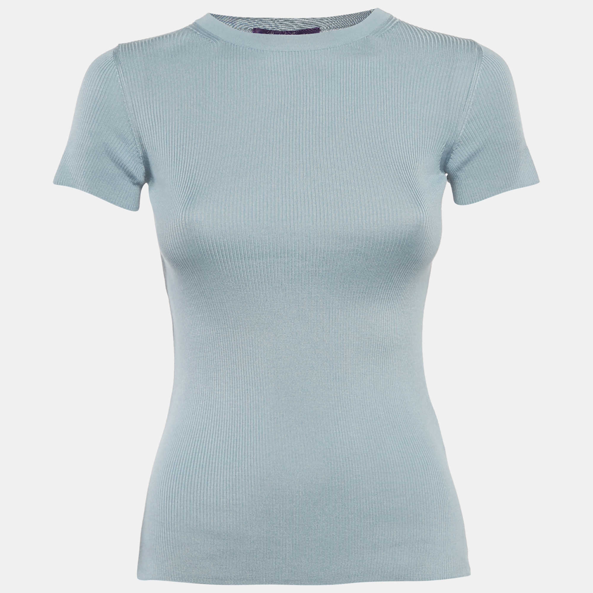 

Ralph Lauren Powder Blue Silk Knit Top XS