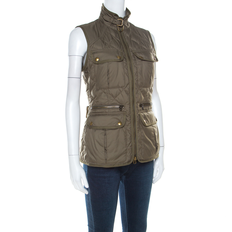 

Ralph Lauren Safari Green Sleeveless Quilted Vest