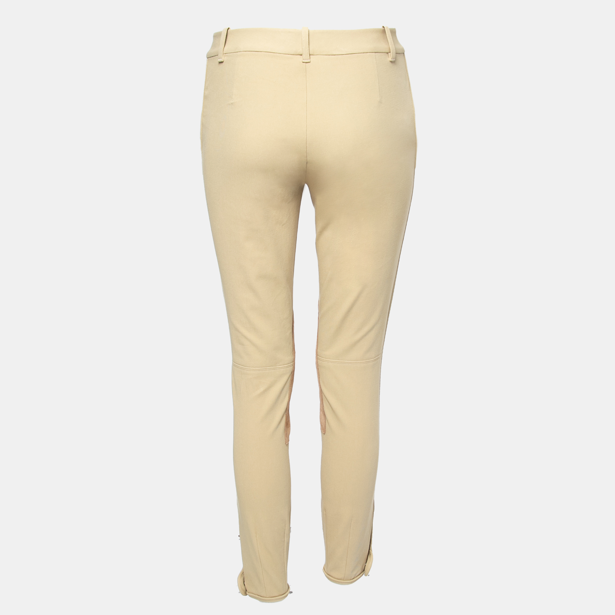 

Ralph Lauren Beige Cotton Suede Patch Pants  Waist 28