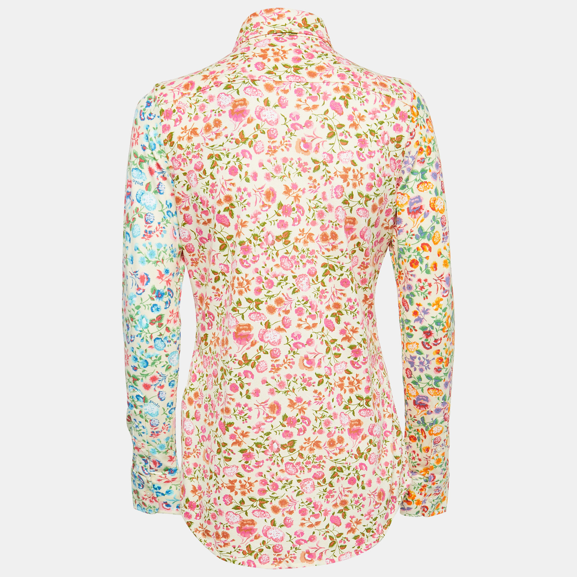 

Ralph Lauren Multicolor Floral Cotton Knit Long Sleeve Shirt