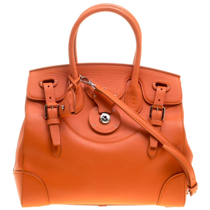 ralph lauren orange handbag