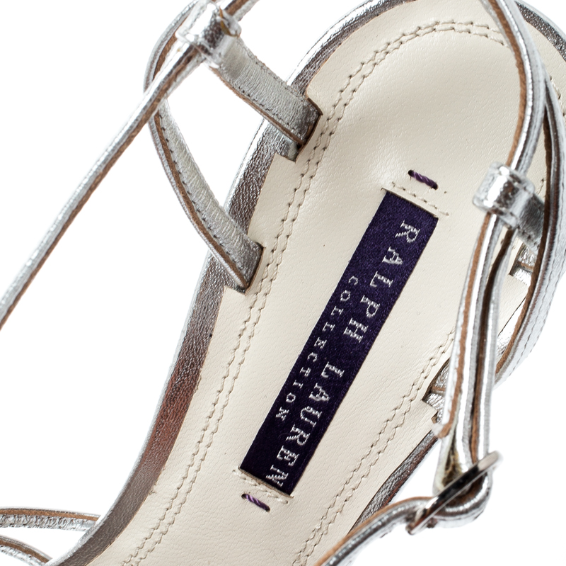 ralph lauren silver sandals