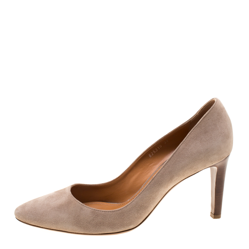

Ralph Lauren Beige Suede Pumps Size