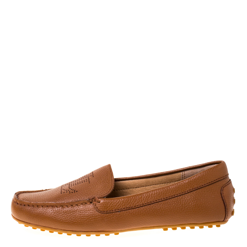 

Ralph Lauren Brown Leather Bartlett Loafers Size