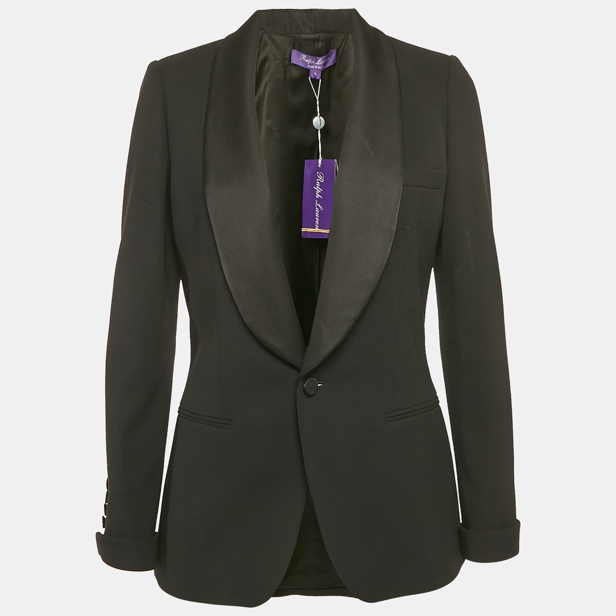 

Ralph Lauren Purple Label Black Single Breasted Tuxedo Jacket M