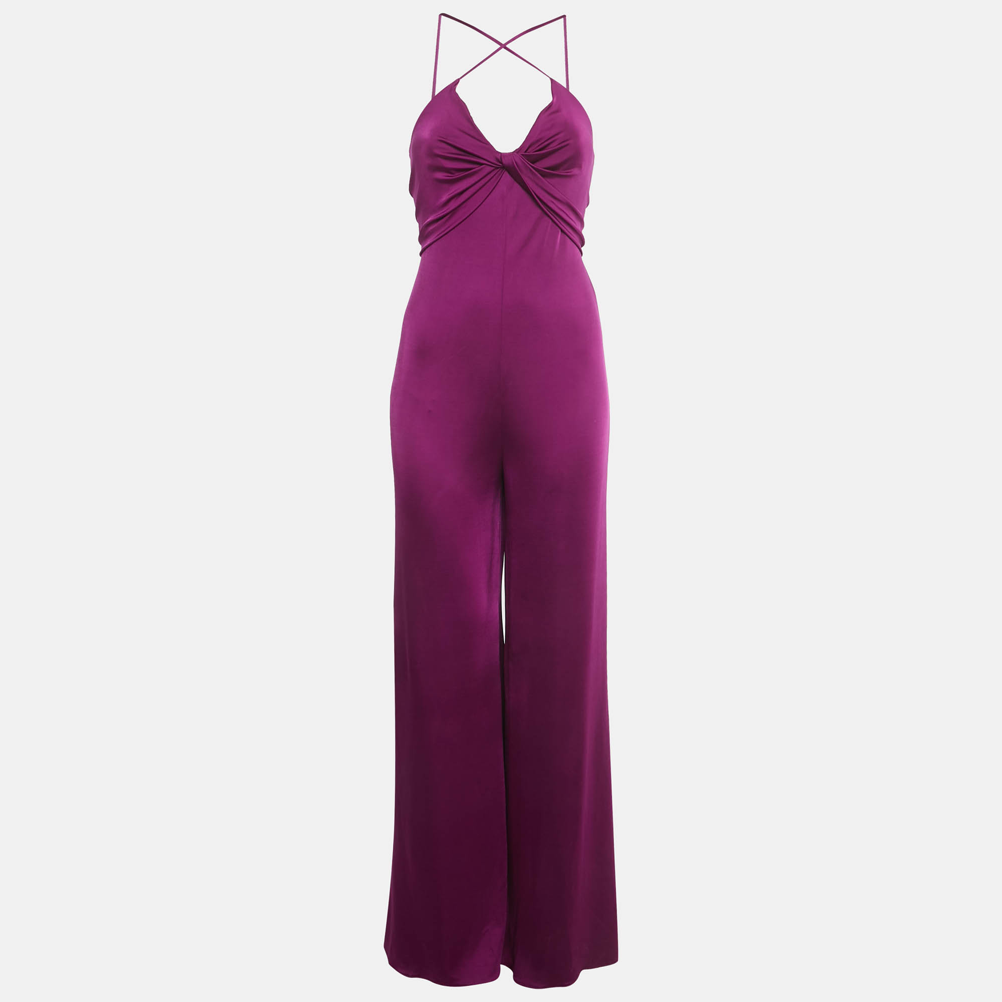 

Ralph Lauren Purple Label Violet Jersey Strappy Jumpsuit S