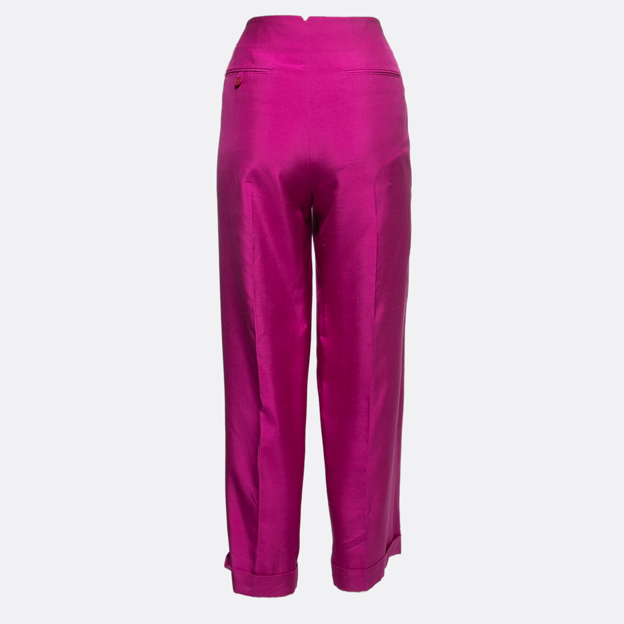 

Ralph Lauren Purple Label Pink Silk Belted Trousers