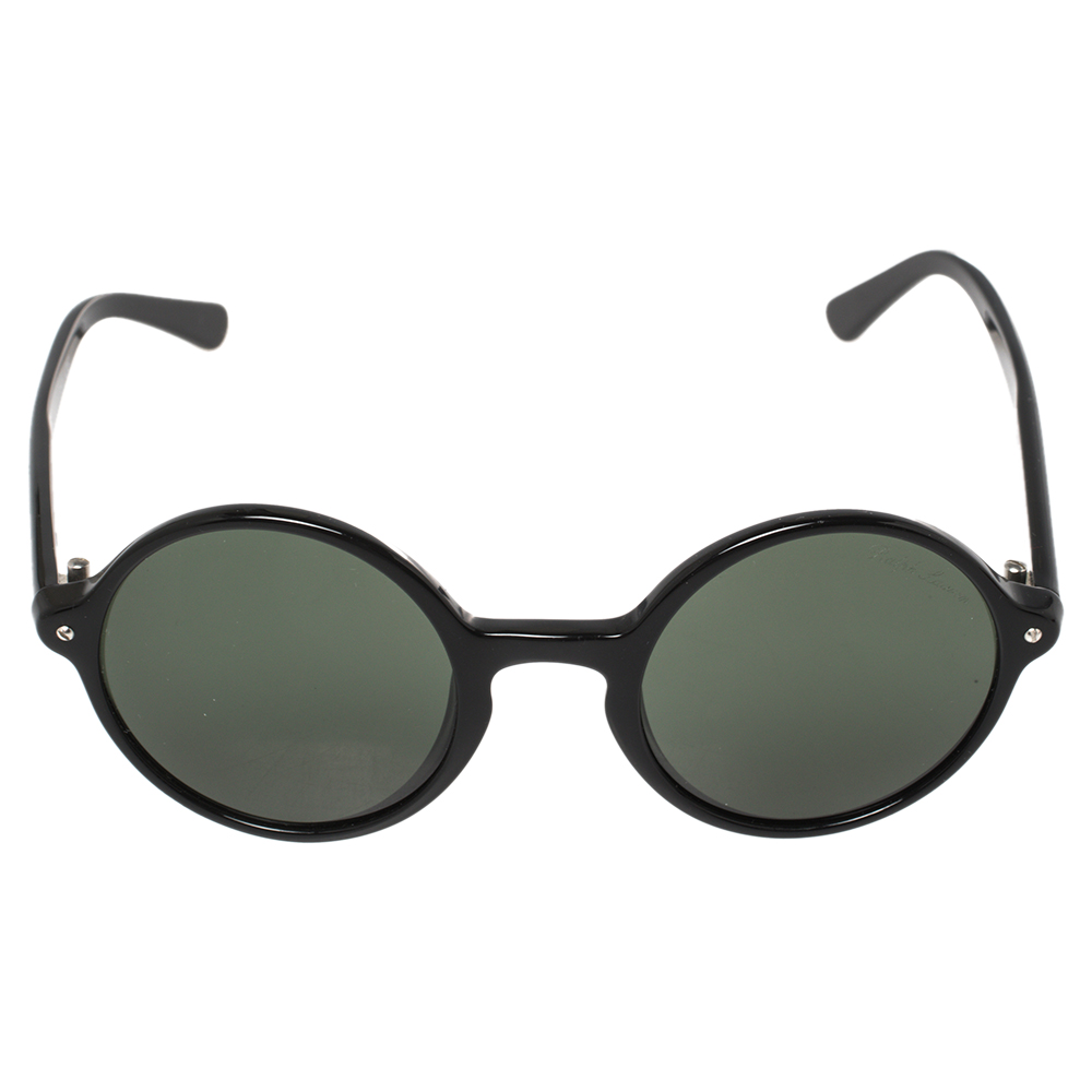 

Ralph Lauren Black Acetate PL 9763 Round Sunglasses