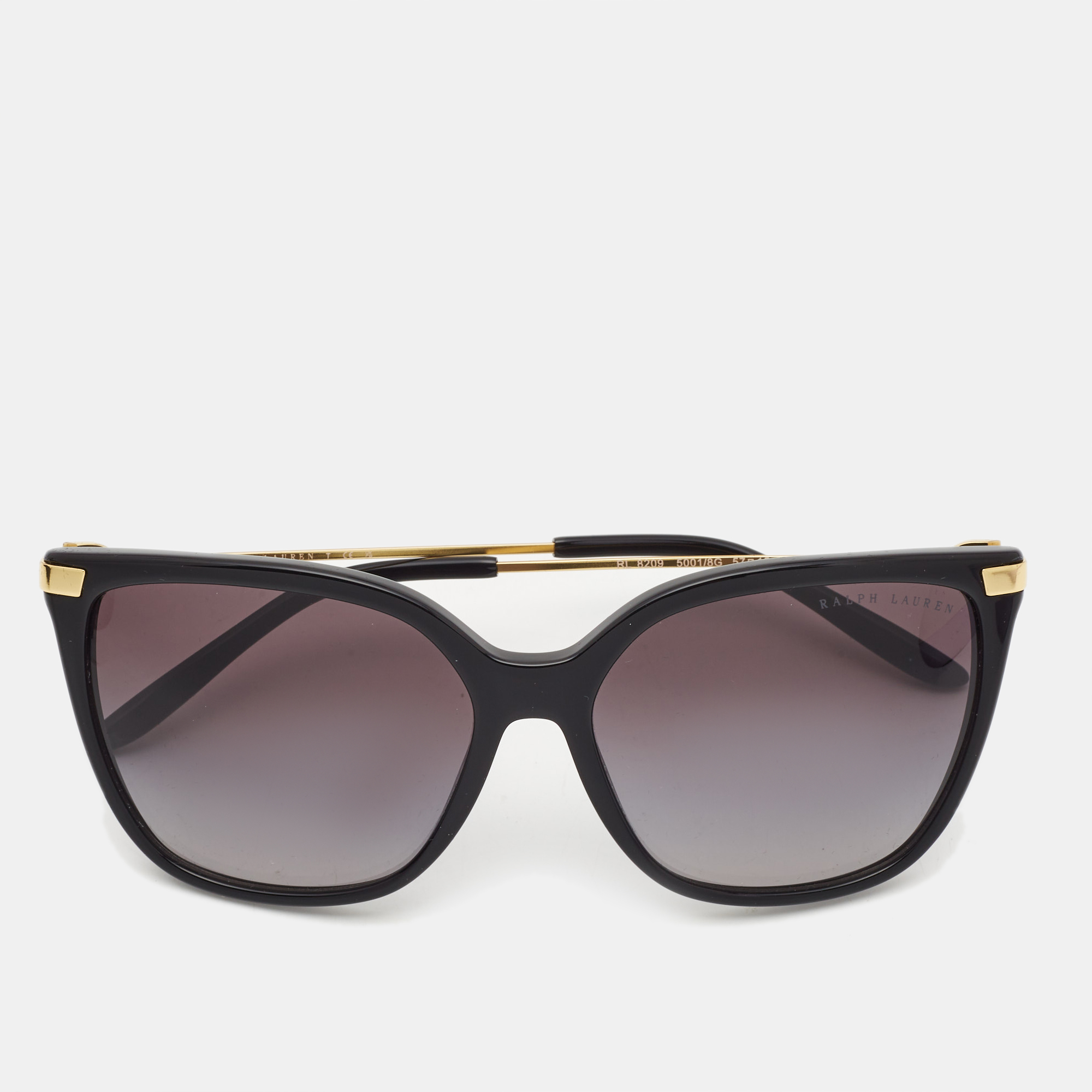 

Ralph Lauren Black/Gold Gradient RL 8209 Square Sunglasses