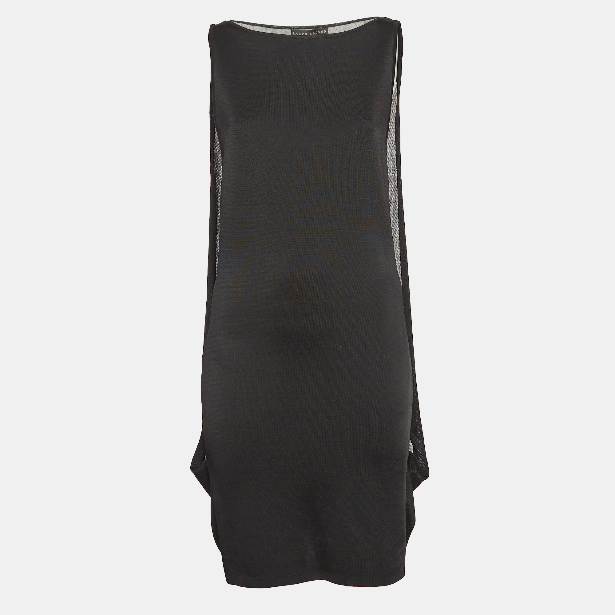 

Ralph Lauren Black Knit Sleeveless Mini Dress L