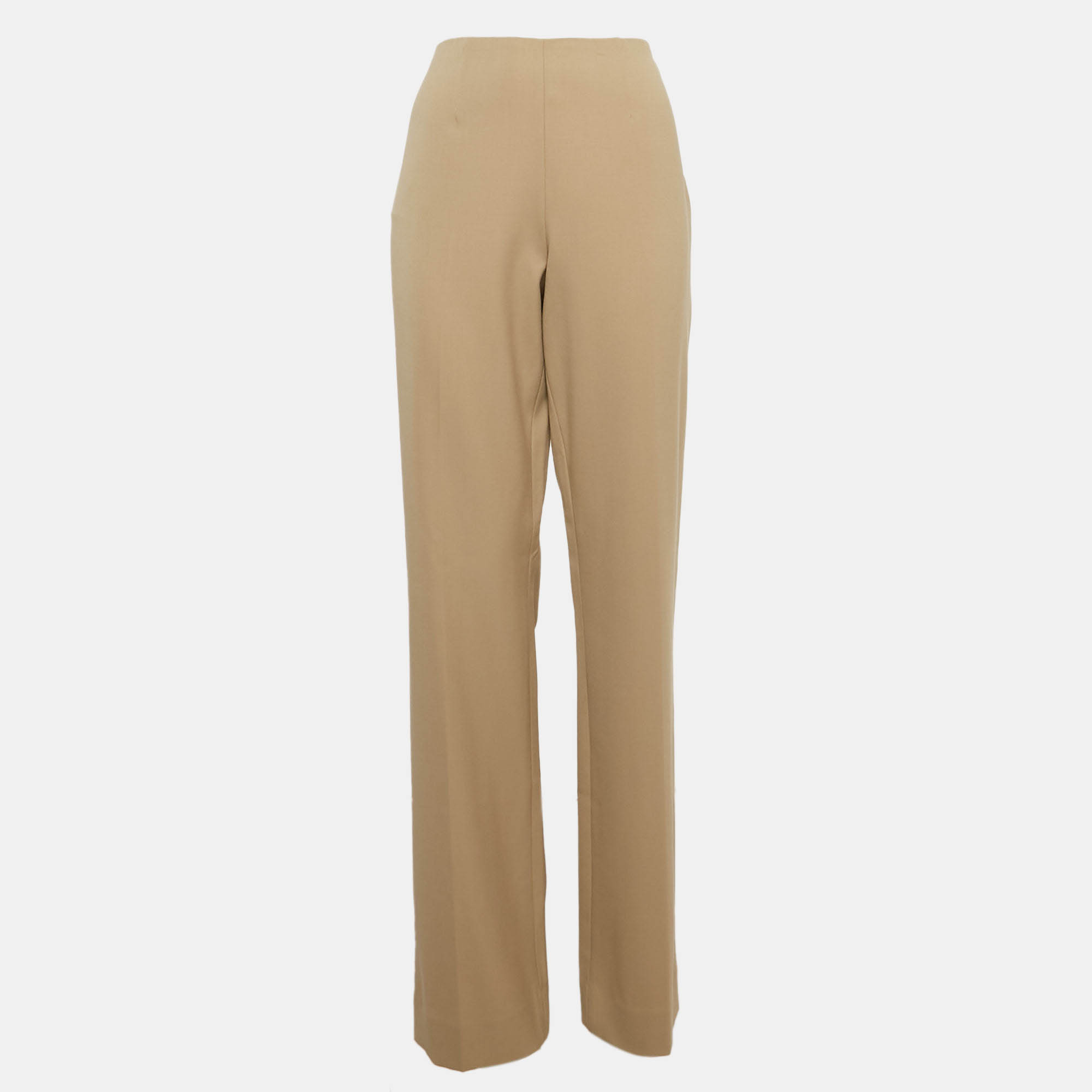 

Ralph Lauren Beige Stretch Wool Straight Leg Trousers L