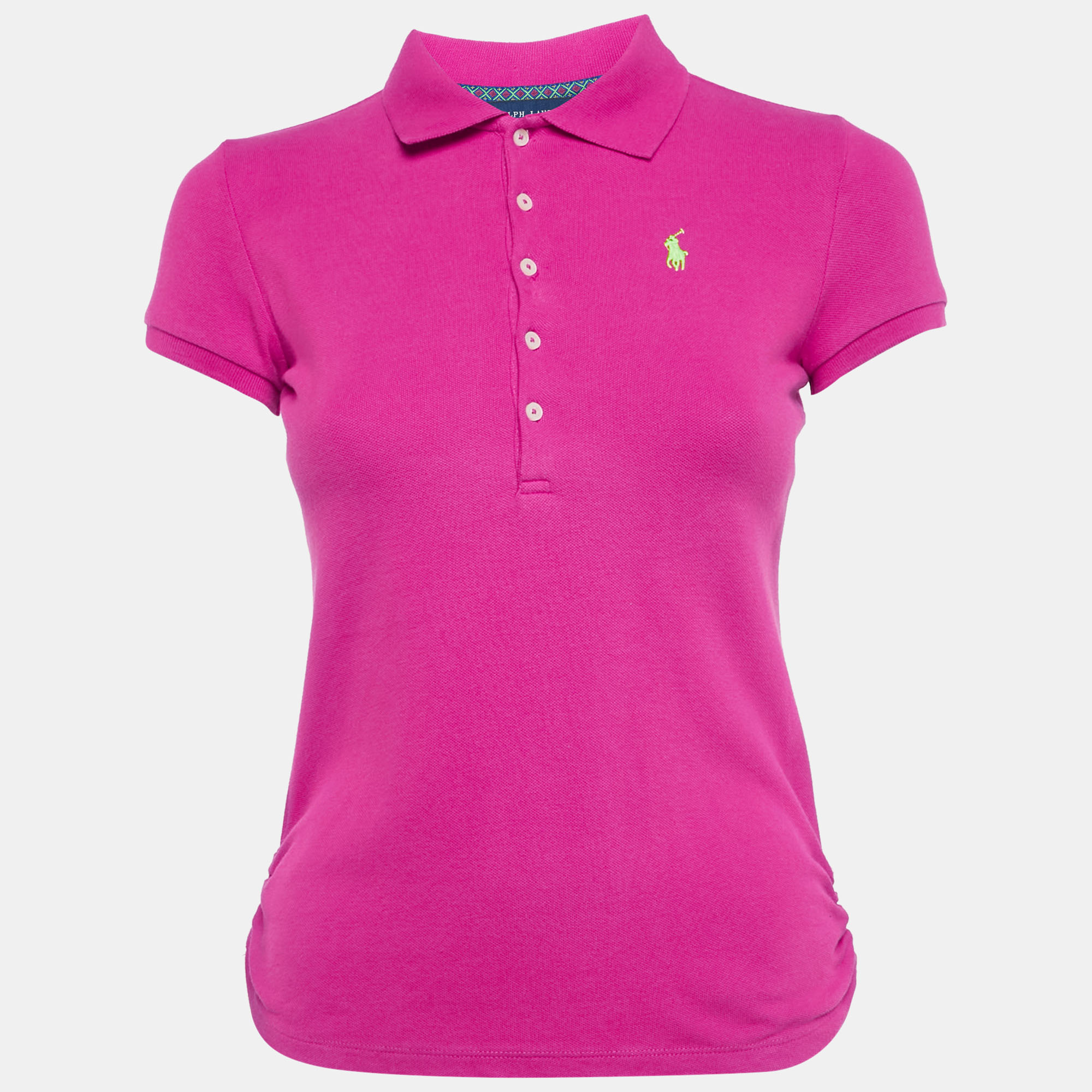 

Ralph Lauren Pink Cotton Pique Polo T-Shirt L