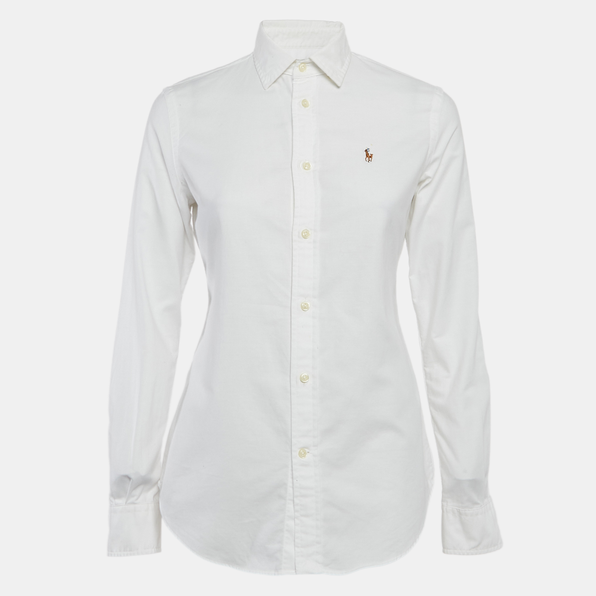 

Ralph Lauren White Cotton Button Front Slim Fit Shirt S