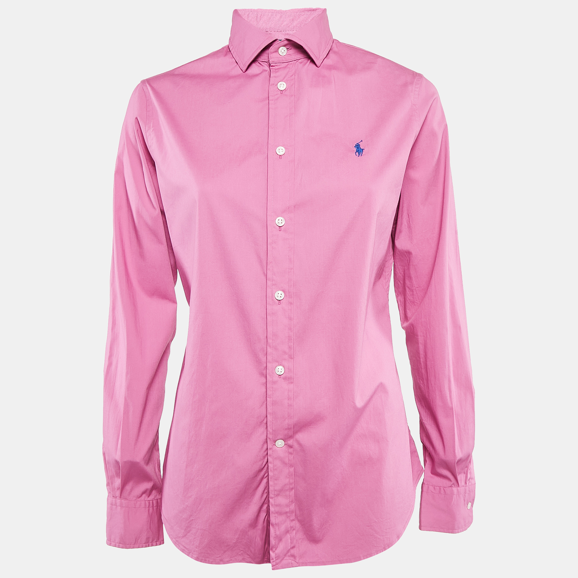 

Polo Ralph Lauren Pink Stretch Cotton Long Sleeve Shirt L