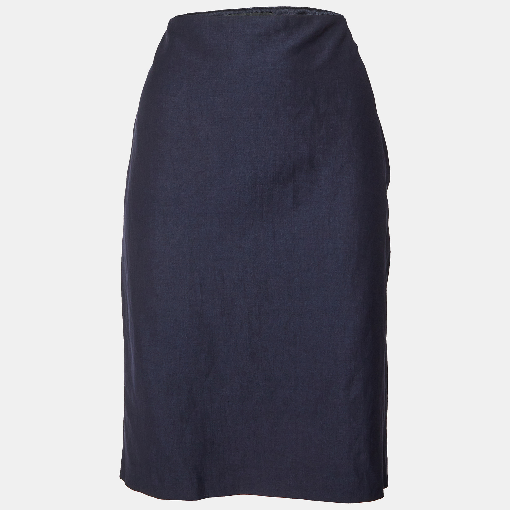 

Ralph Lauren Navy Blue Wool & Linen Pencil Skirt M