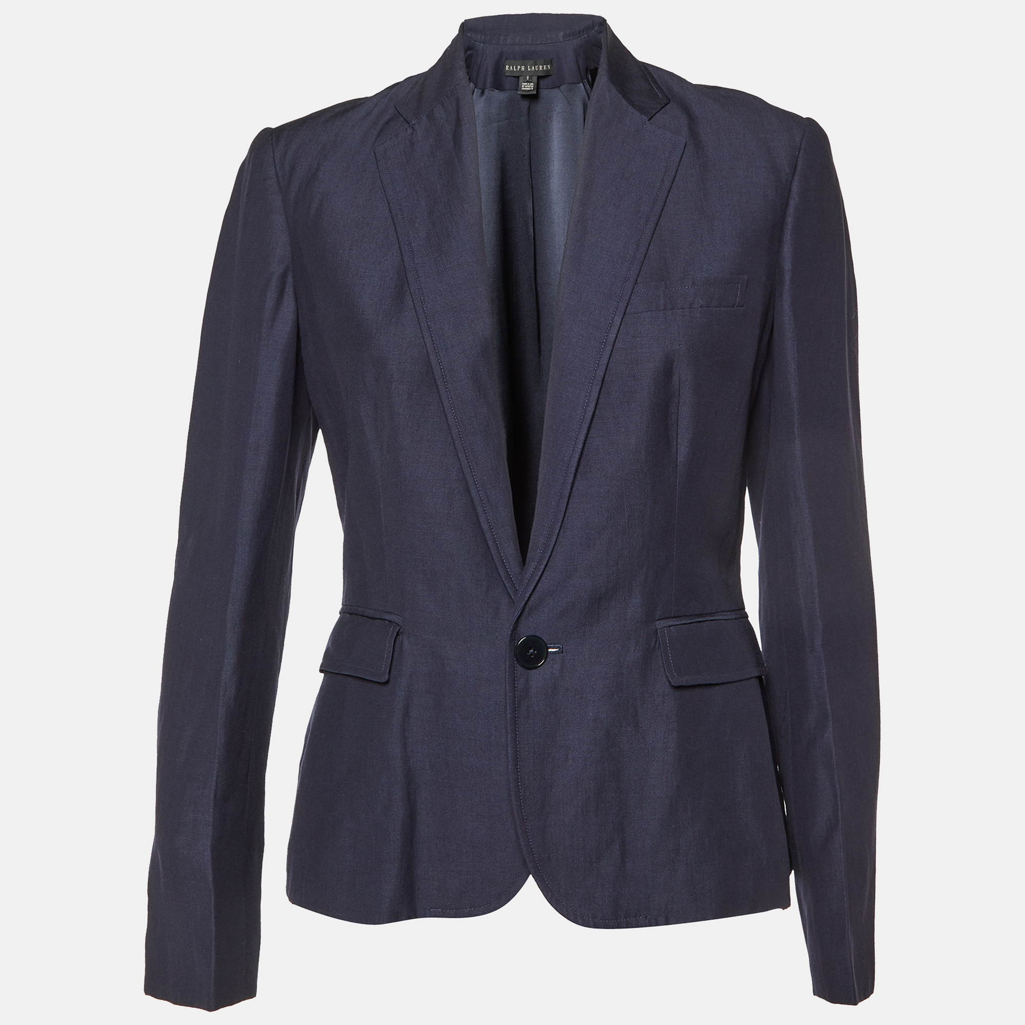 

Ralph Lauren Navy Blue Wool & Linen Blazer M