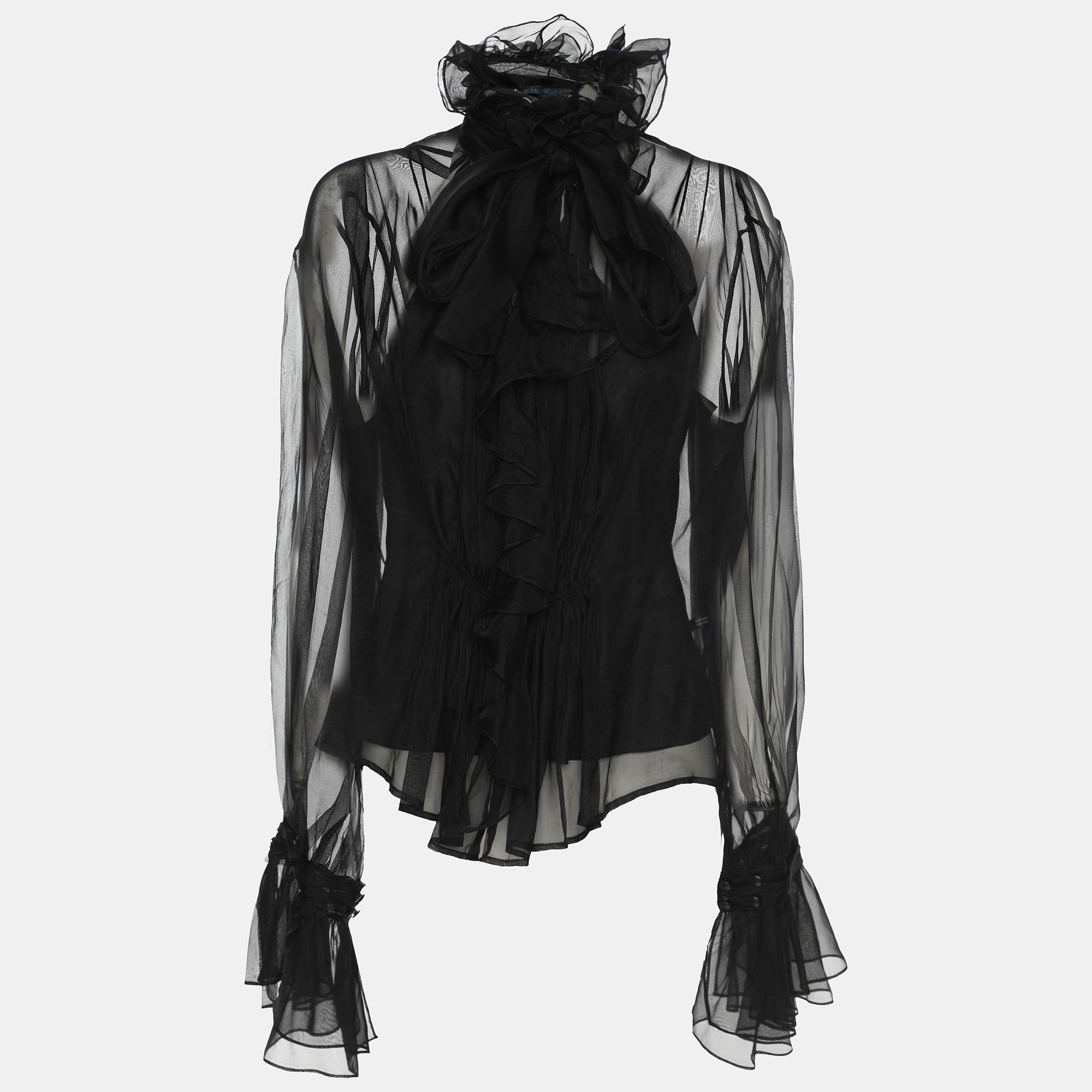 

Ralph Lauren Black Silk Top M