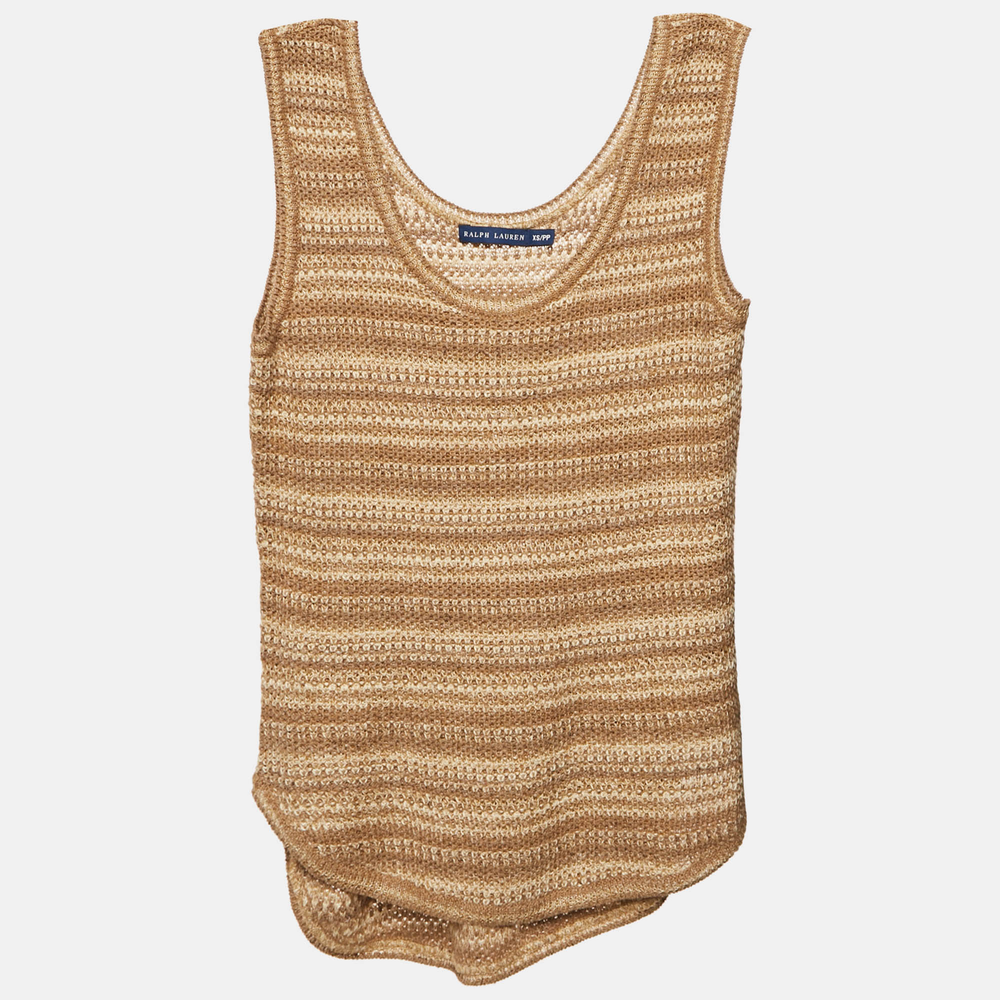 

Ralph Lauren Brown Crochet Tank Top XS