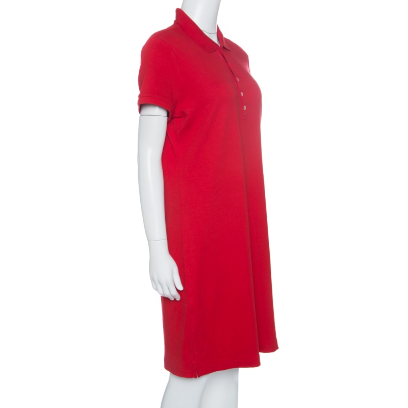 

Ralph Lauren Red Cotton Short Sleeve Polo T-Shirt Dress