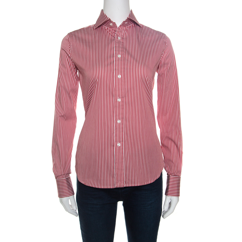 red and white striped ralph lauren shirt