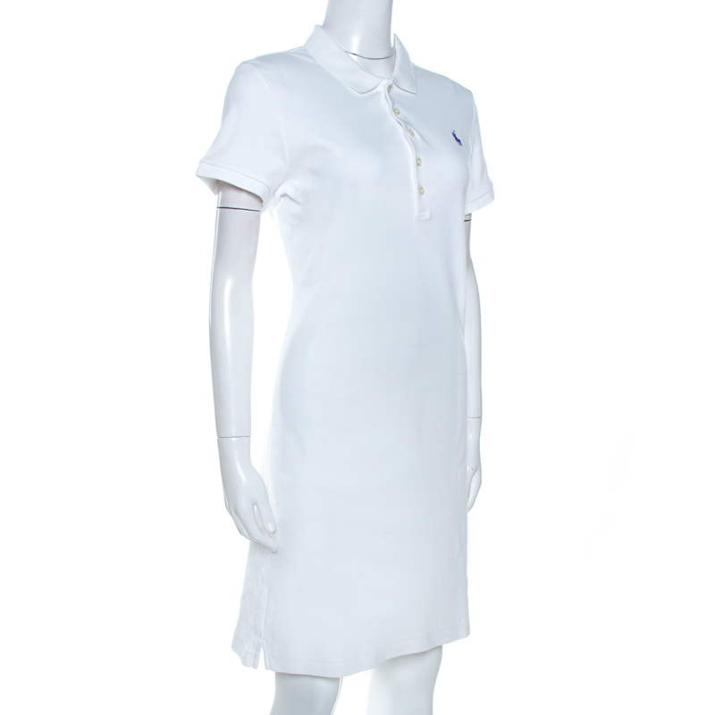 

Ralph Lauren White Cotton Polo Dress