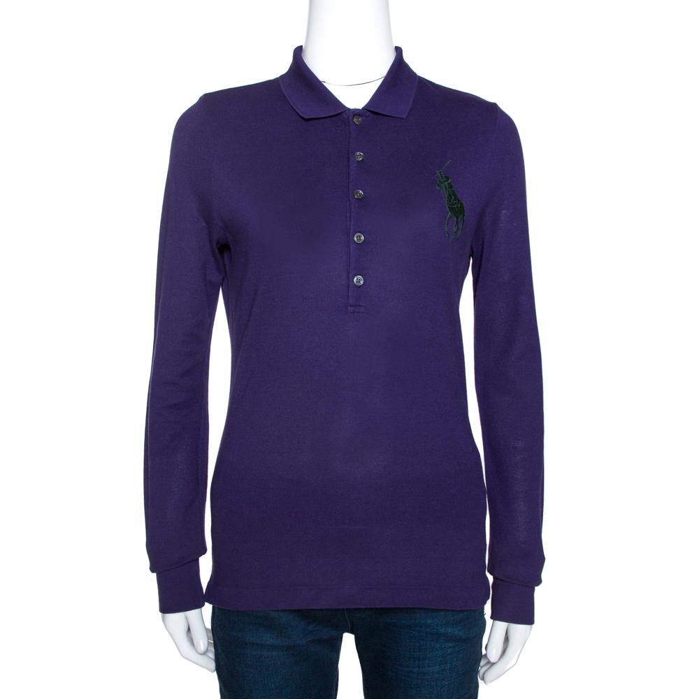 polo ralph lauren purple t shirt