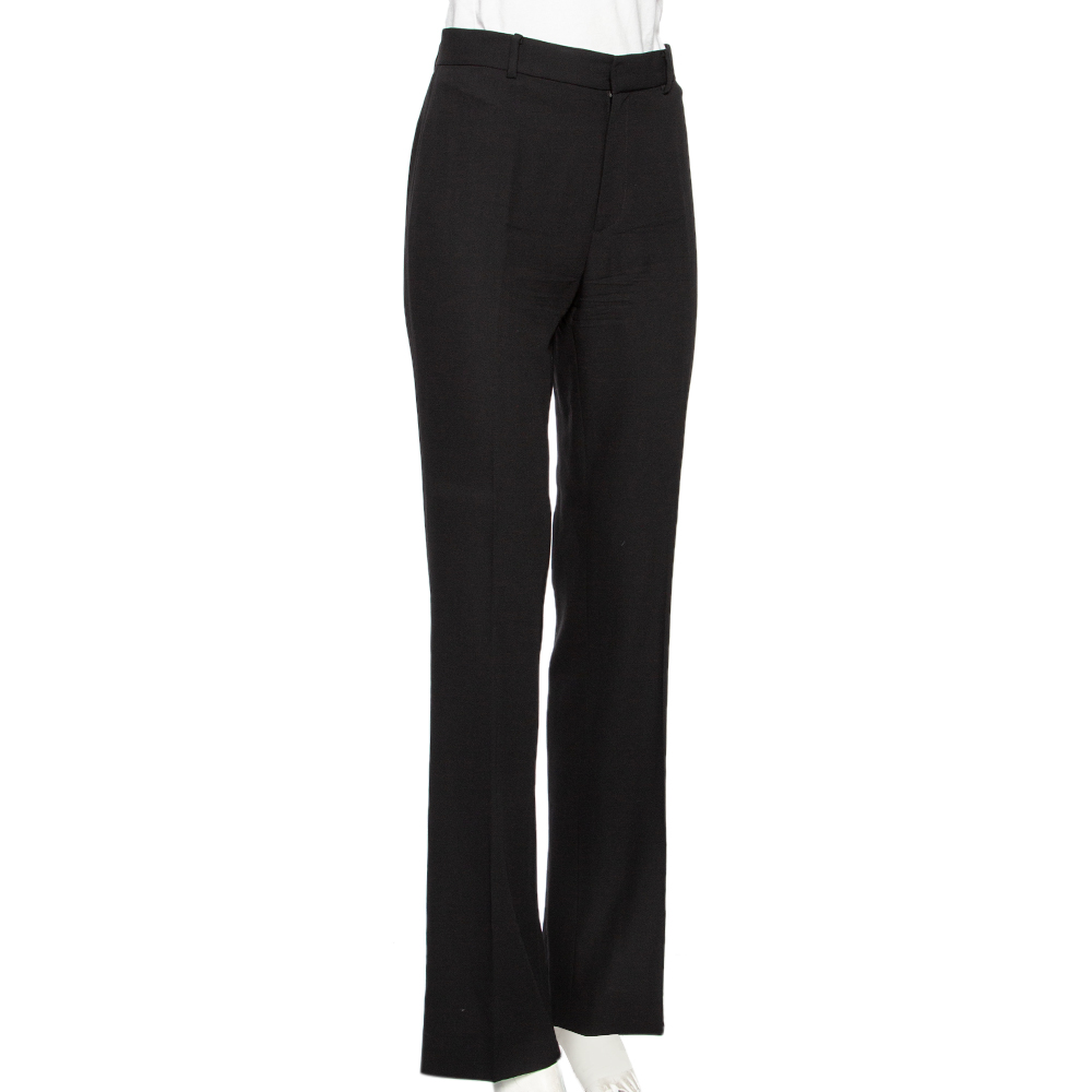 

Ralph Lauren Black Wool Crepe Formal Pants