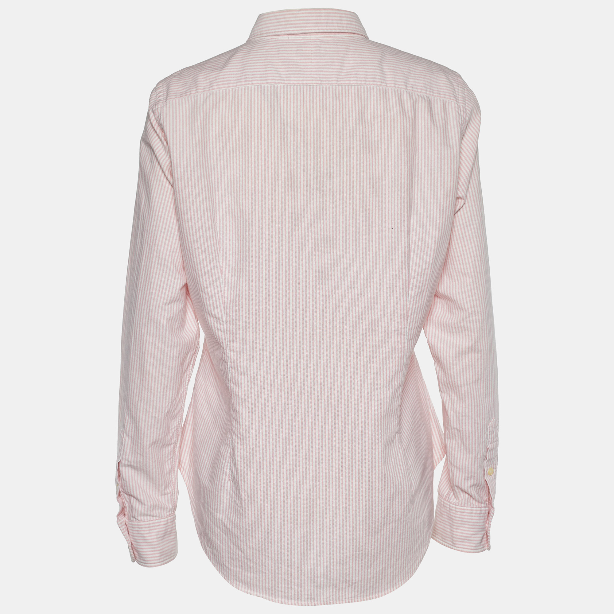 

Ralph Lauren Pink Striped Cotton Skinny Fit Shirt