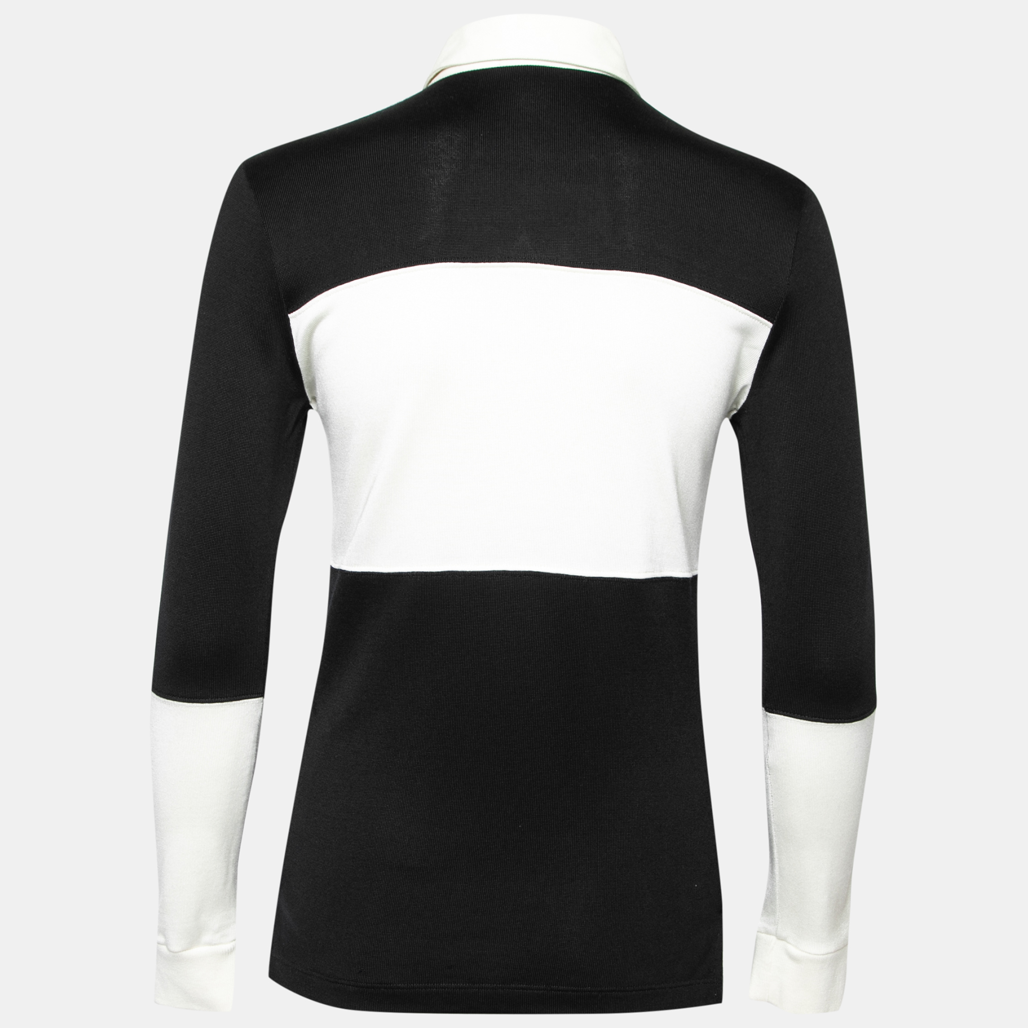 

Ralph Lauren Black Cotton Knit Long Sleeve Polo T-Shirt