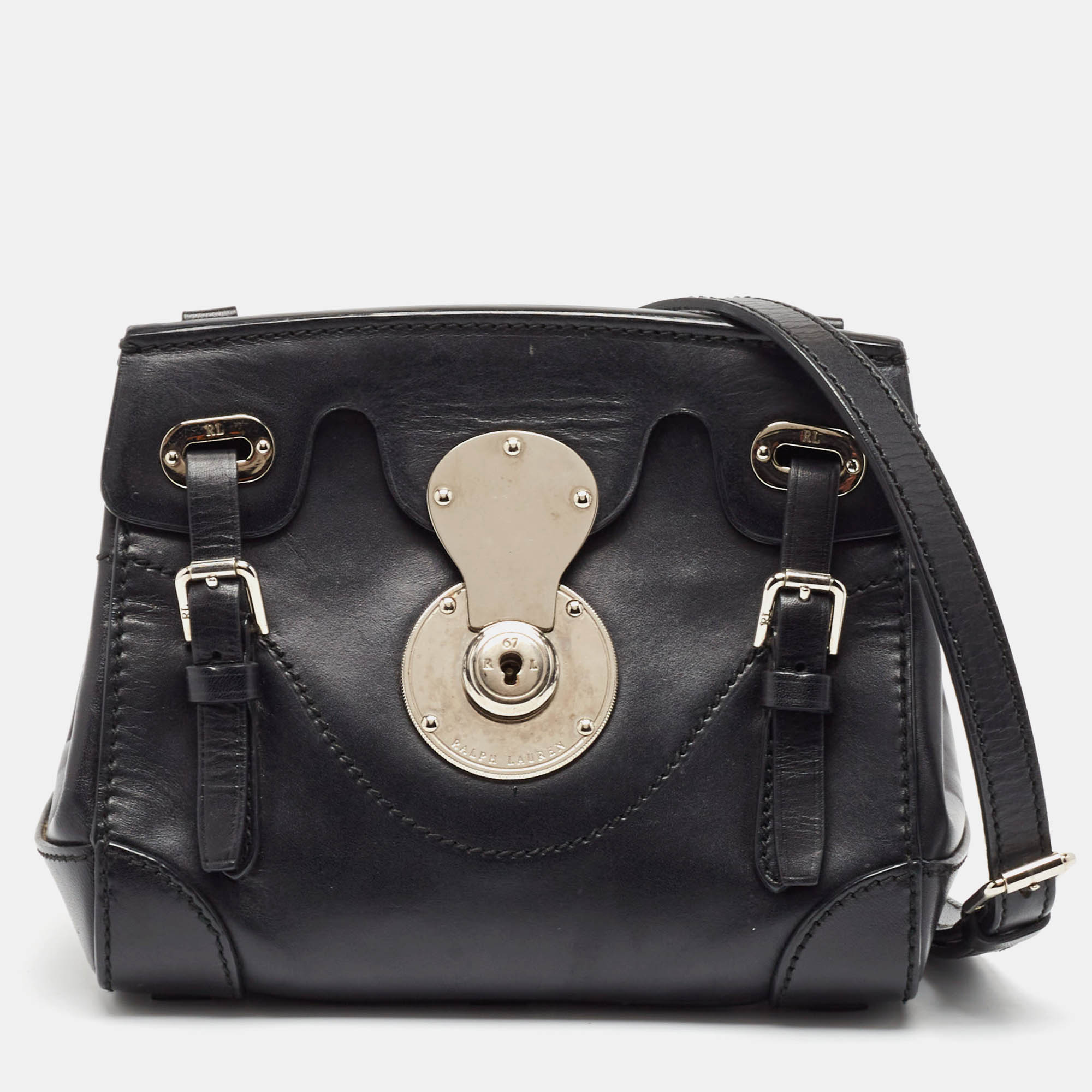 

Ralph Lauren Black Leather Mini Ricky Crossbody Bag