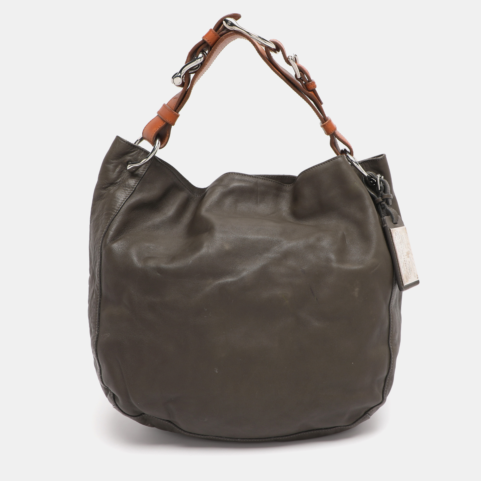 

Ralph Lauren Green Leather Hobo