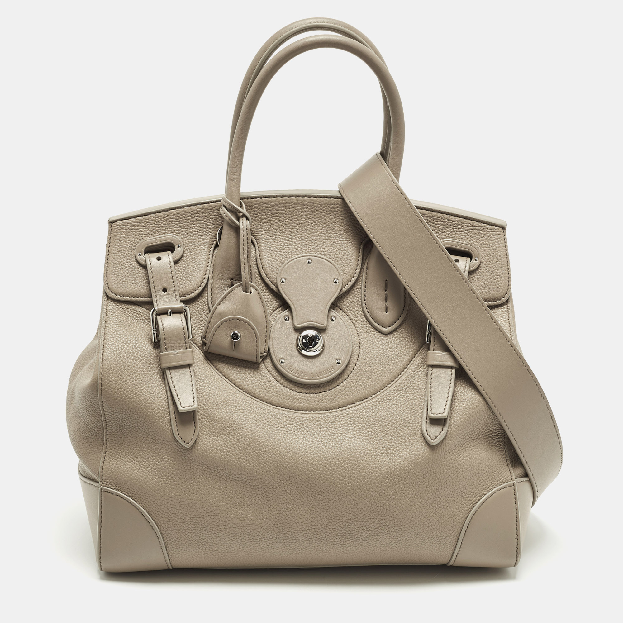 

Ralph Lauren Ricky 33 Beige Leather Tote