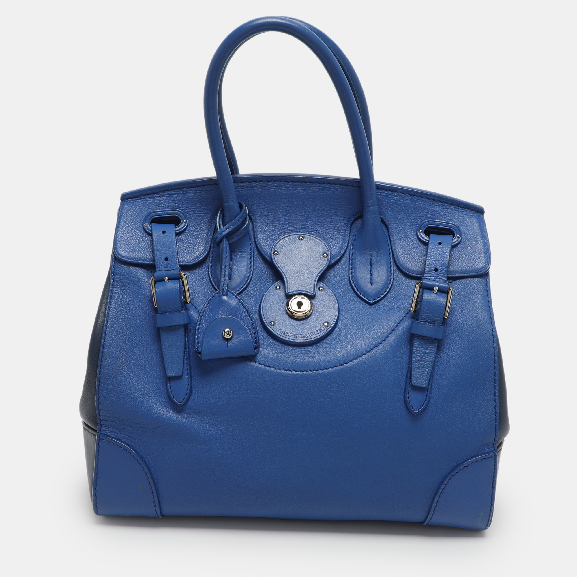 

Ralph Lauren Ricky Two Tone Blue Leather Tote